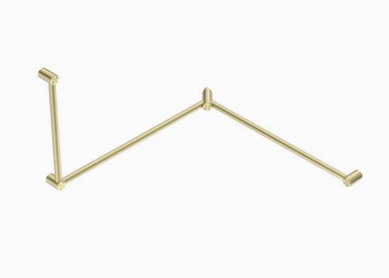 Nero Mecca Care 32mm DDA Grab Rail Set 90 Degree Continuous 600X1065X1025mm