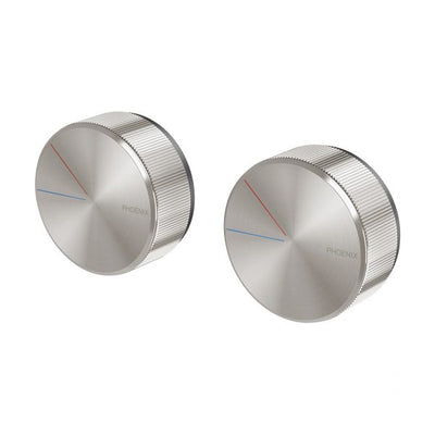 Phoenix Axia Twin Shower/Wall Mixer Brushed Nickel