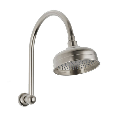Phoenix Cromford High-Rise Shower Arm and Rose Brushed Nickel