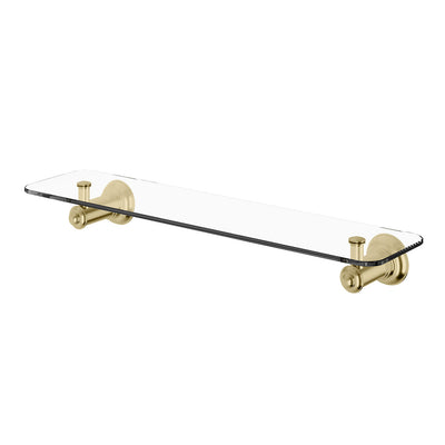 Phoenix Cromford Glass Shelf 450mm Brushed Gold