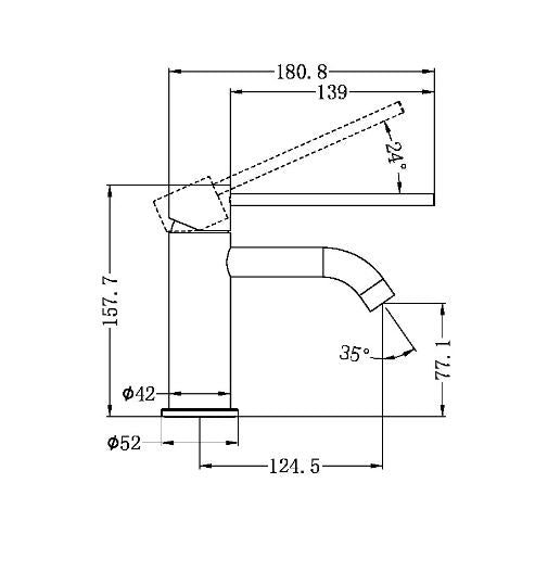 Nero Mecca Care Basin Mixer