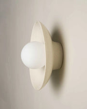 Ceramic Wall Dish Sconce Light - Poppyseed