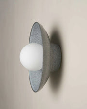 Ceramic Wall Dish Sconce Light - Storm