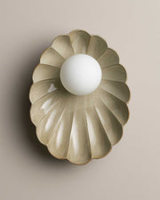 Ceramic Wall Oyster Sconce Light - Saltbush
