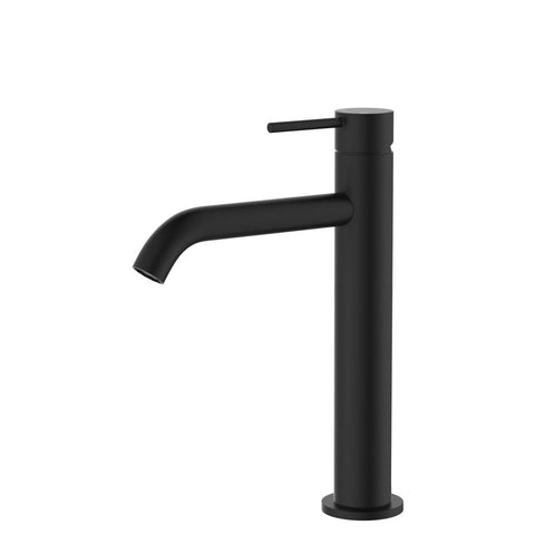Fienza Kaya Medium Basin Mixer Matte Black