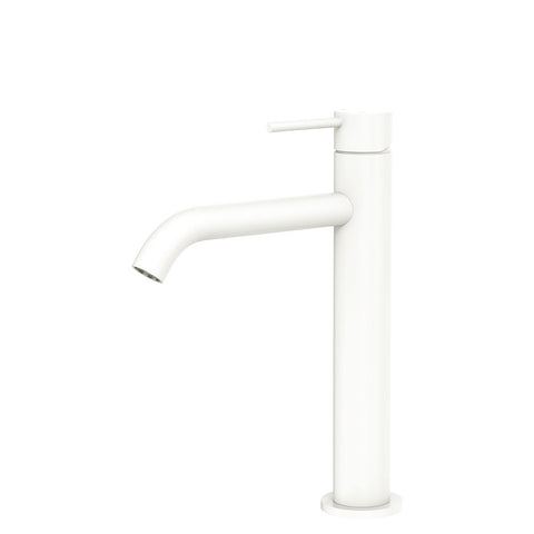 Kaya Medium Basin Mixer Matte White