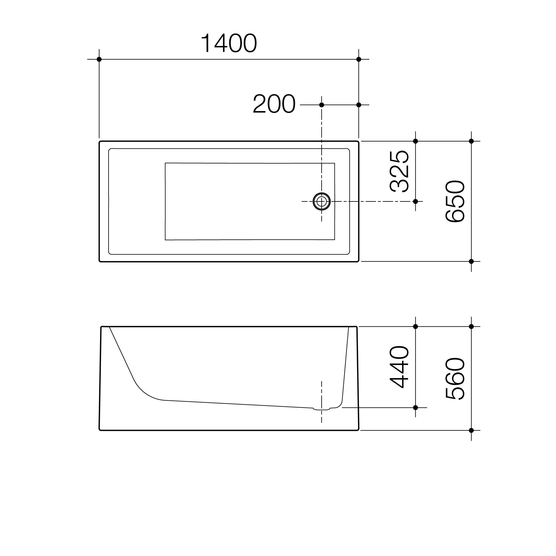 Caroma Liano 1400 Freestanding Bath