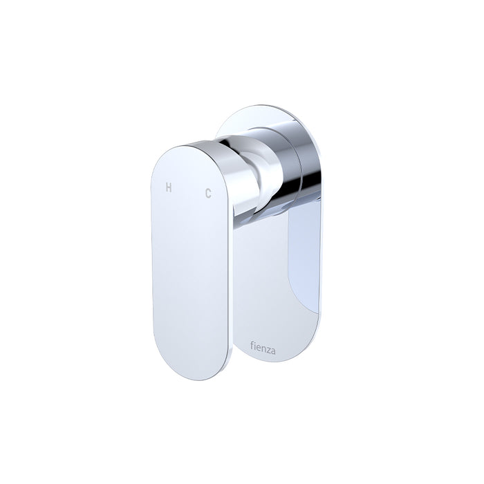 Fienza Empire Slim Wall Mixer Oval Plate Chrome