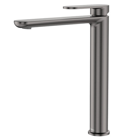 Fienza Empire Slim Cold Start Tall Basin Mixer Gun Metal