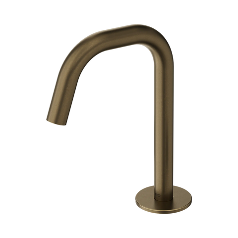 Nero Serenity Basin Edge Spout Tumbled Antique Brass
