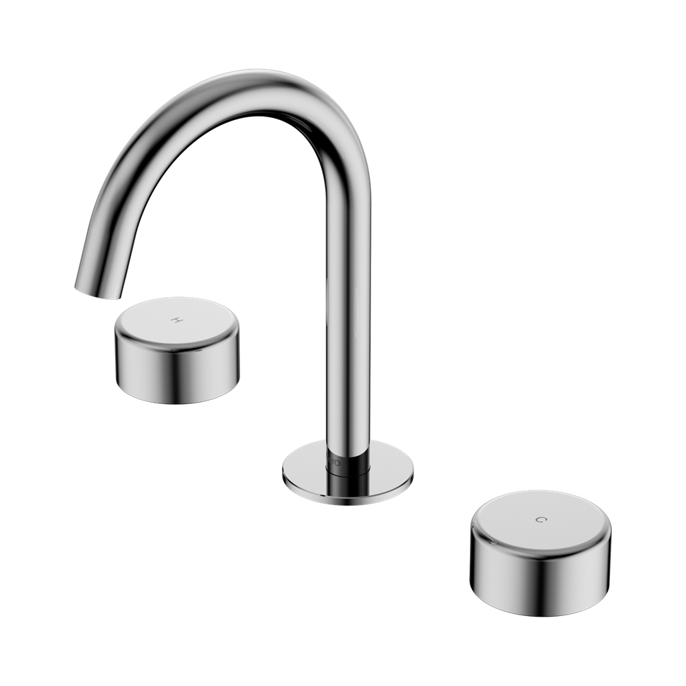 Nero Serenity Basin Set Arc Spout With Metal Handle Chrome