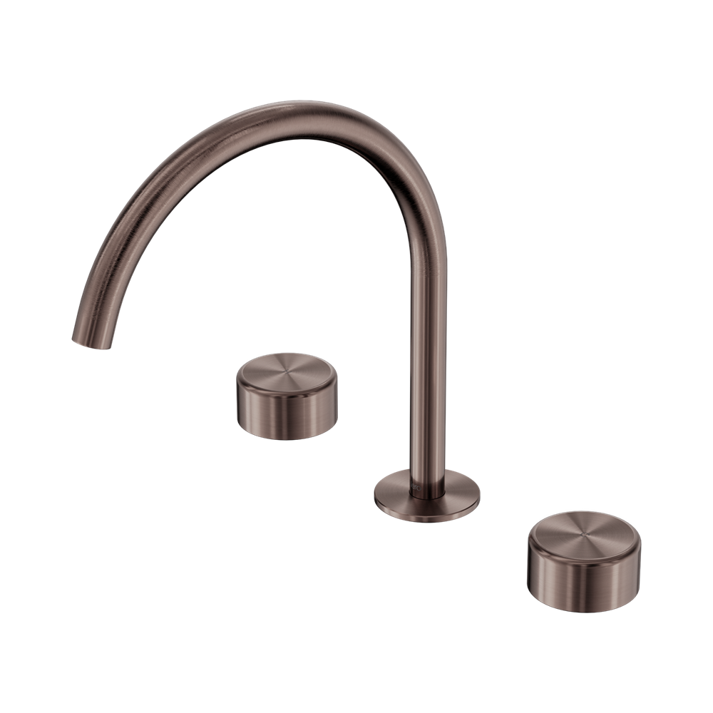Nero Serenity Bath/Kitchen Set Arc Spout With Metal Handle Brushed Bronze