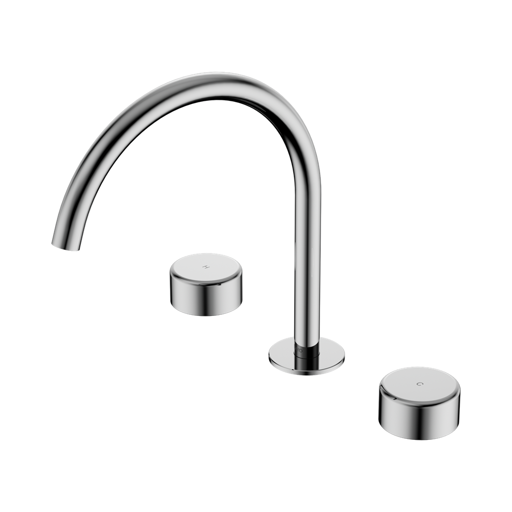 Nero Serenity Bath/Kitchen Set Arc Spout With Metal Handle Chrome