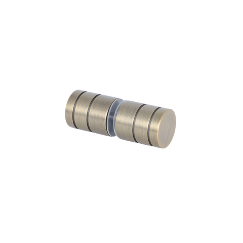 Mimi Cove Shower Door Round Handle Antique Brass