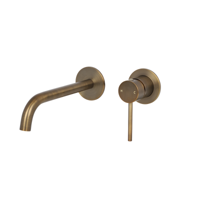 Mimi Cove Wall Mixer Set Antique Brass