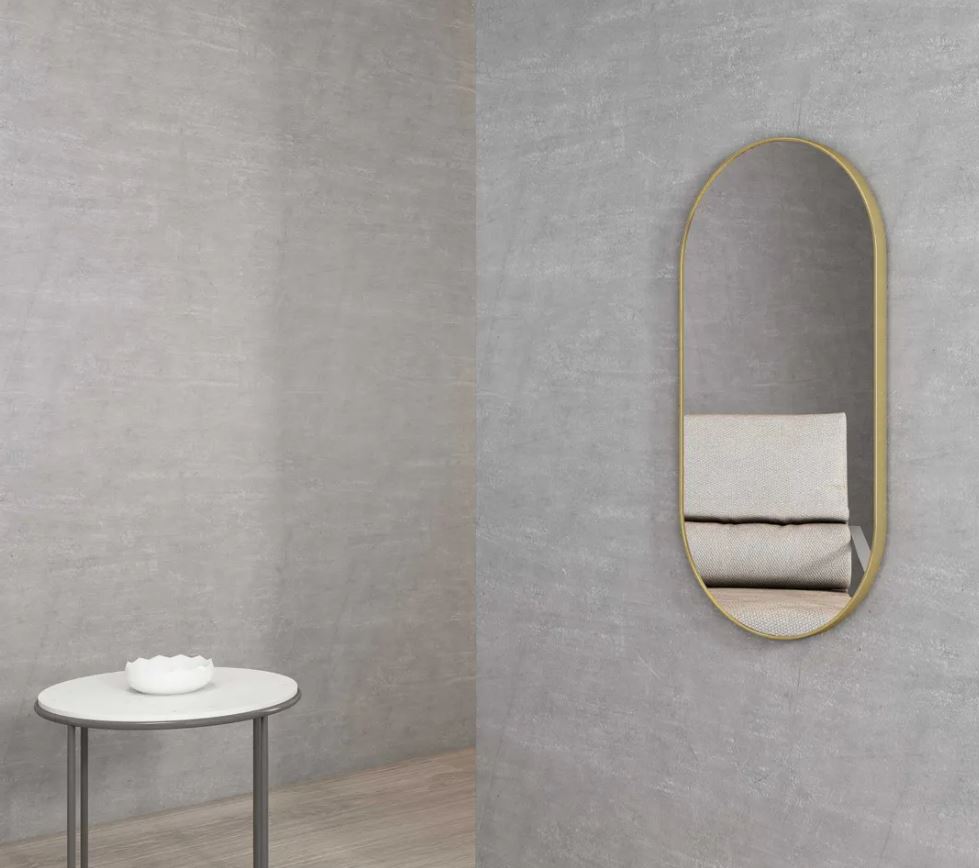 NOOSA OVAL BRUSHED GOLD FRAMED