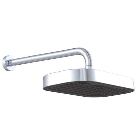 Fienza Kuro Shower Arm Set Soft Square Head Chrome