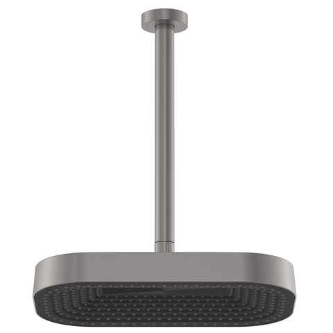 Fienza Kuro Shower Dropper Set Soft Square Head Gun Metal