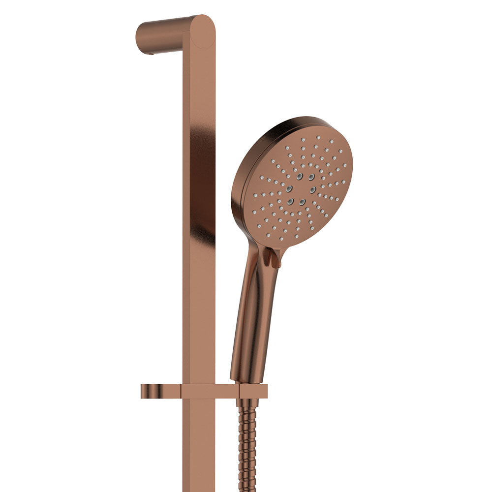 Fienza Empire Slim Rail Shower Brushed Copper
