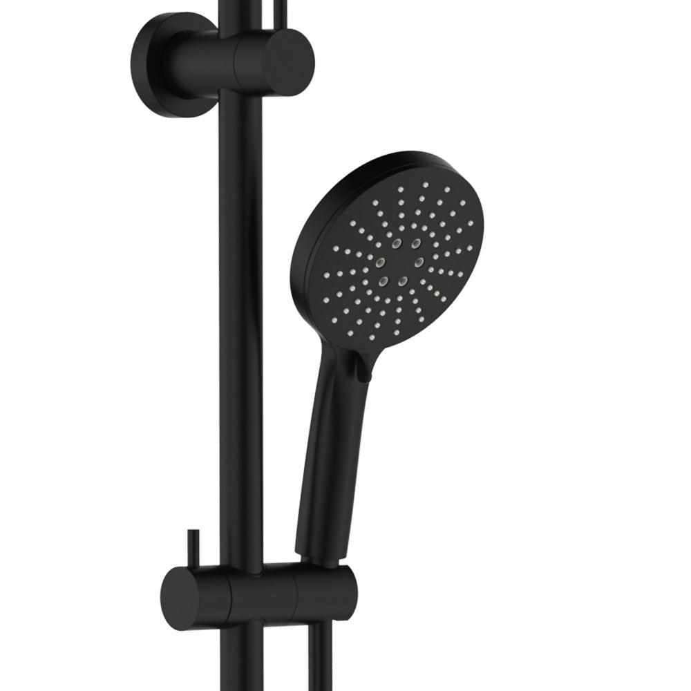 Fienza Empire Slim Curved Twin Shower Matte Black