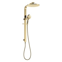 Fienza Empire Slim Deluxe Twin Shower Urban Brass