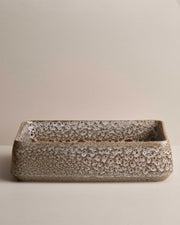 Kiln 515 Ceramic Above Counter Basin - White Ochre