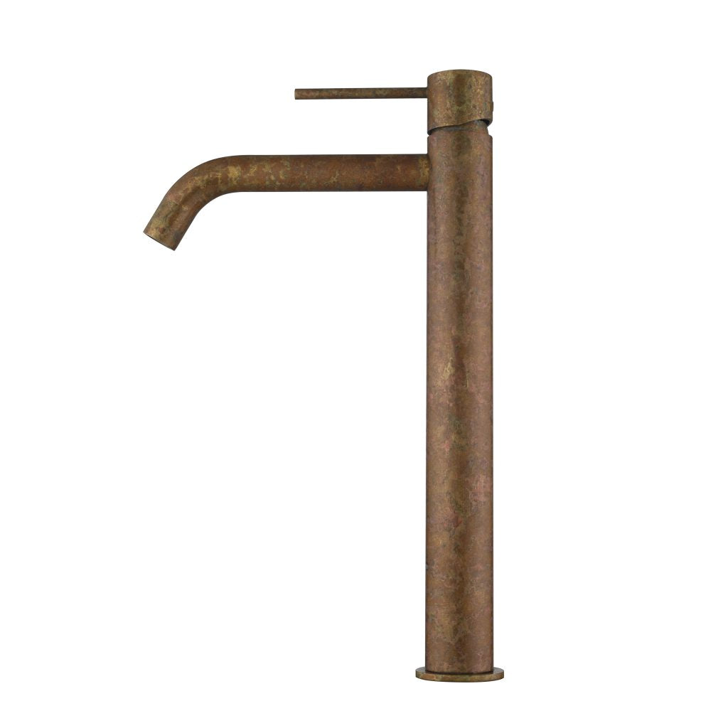 Bella Vista Mica Tall Basin Mixer Aged Accelerated Living Brass