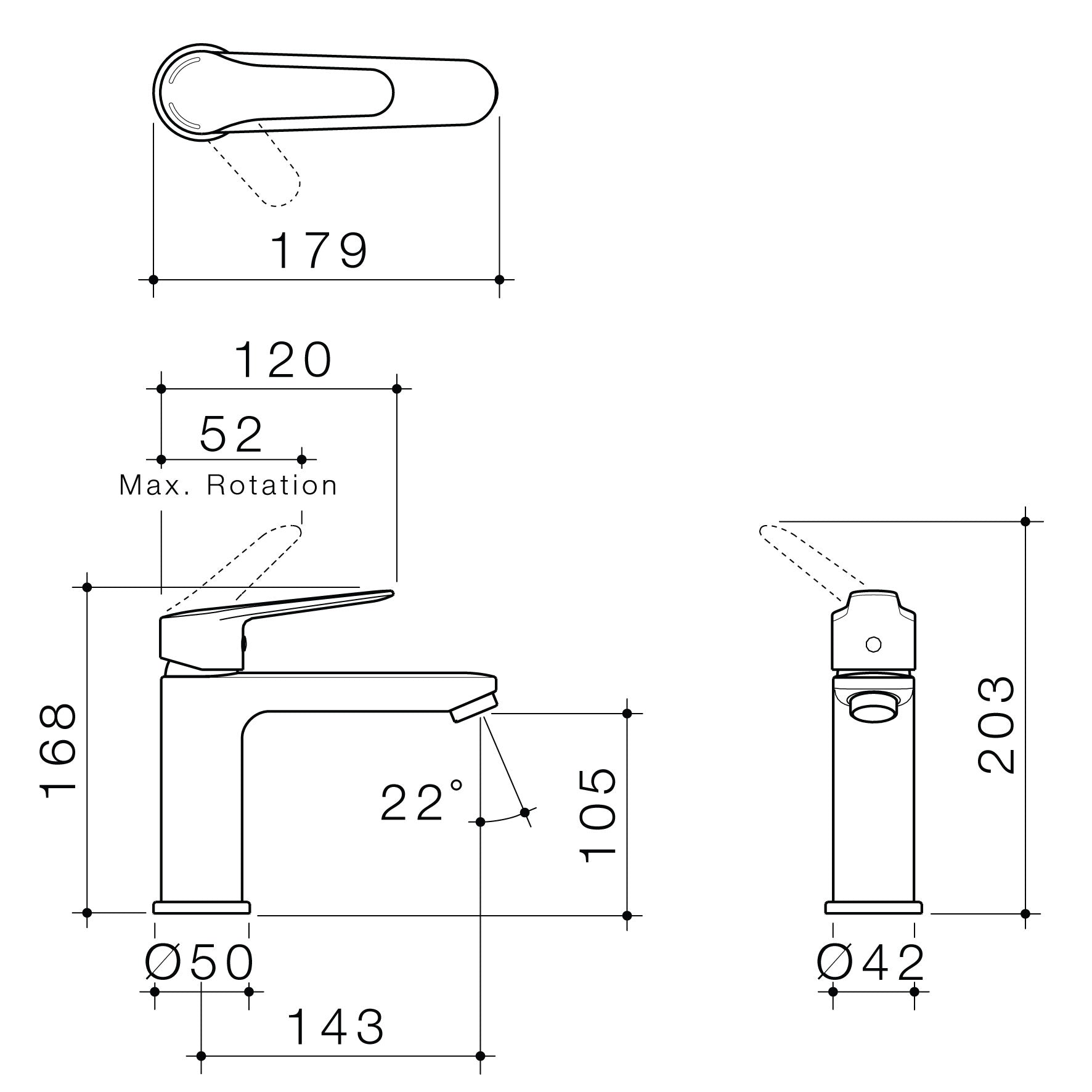 Caroma Opal Basin Mixer