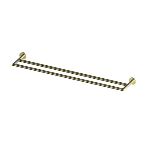 Greens Zola Double Towel Rail - PVD Brushed Brass