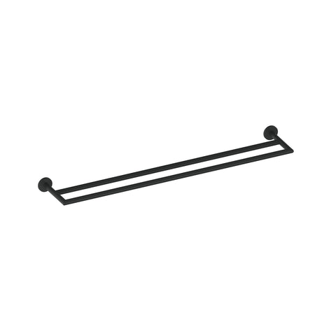 Greens Zola Double Towel Rail - PVD Matte Black