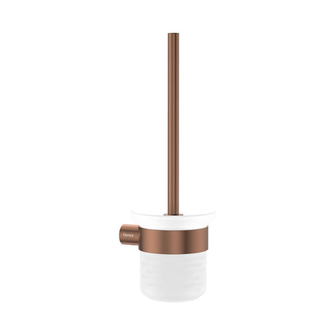 Fienza Empire Slim Toilet Brush Holder Brushed Copper