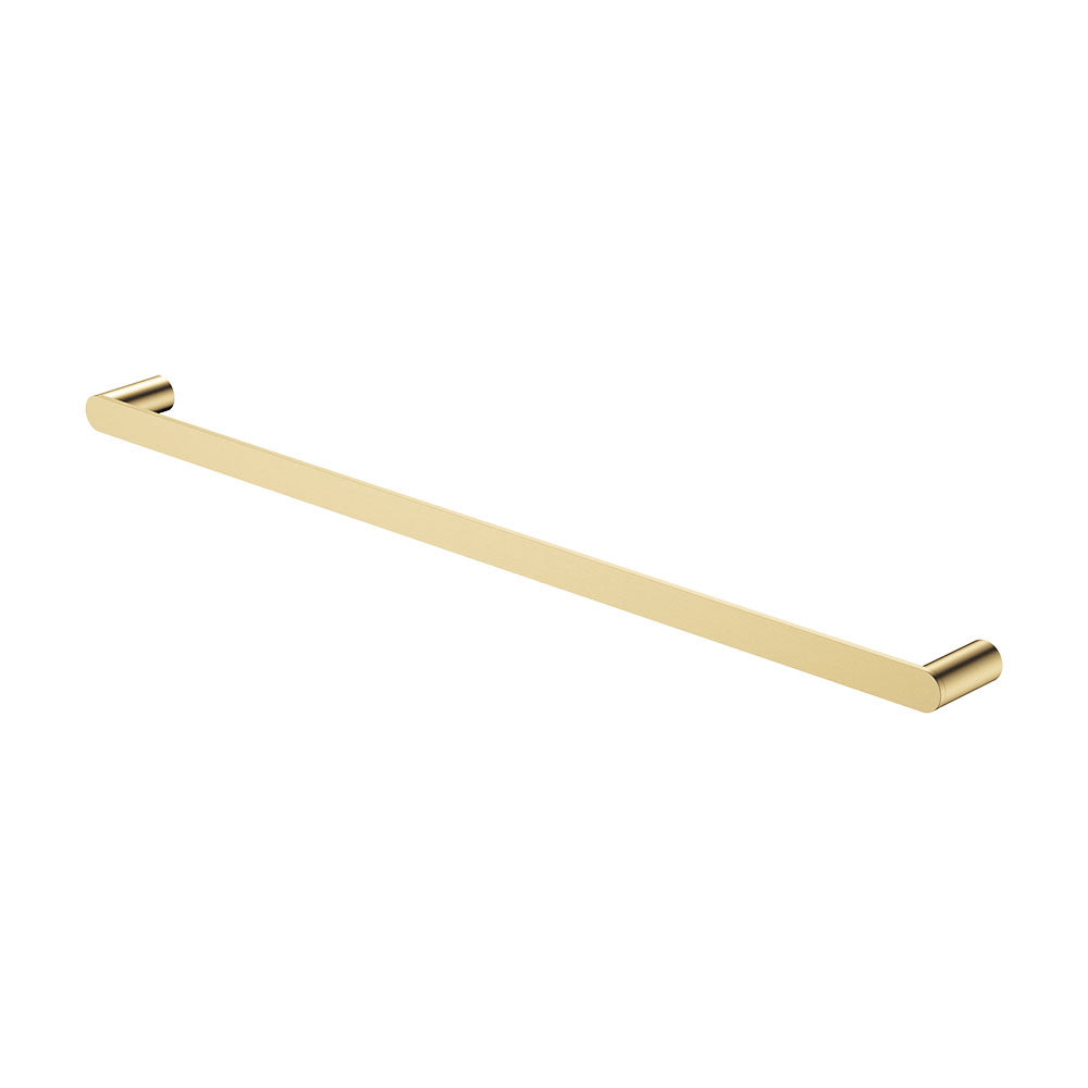 Fienza Empire Slim Single Towel Rail 800mm Urban Brass