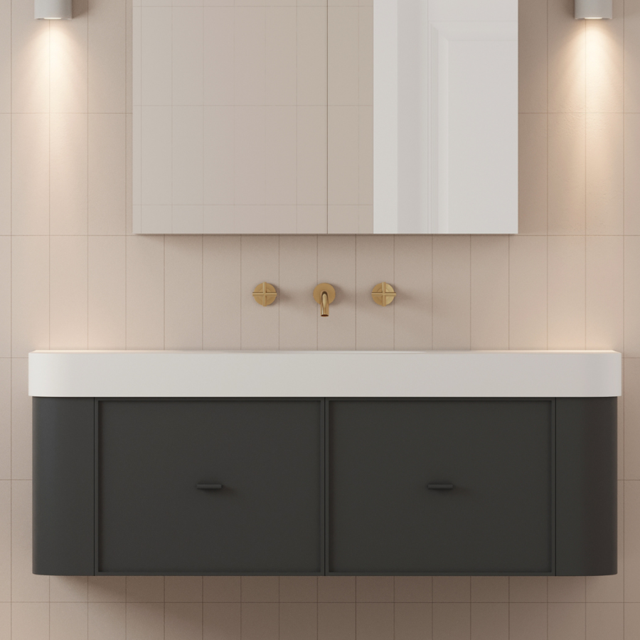 Rifco Contour Deluxe Curved Vanity