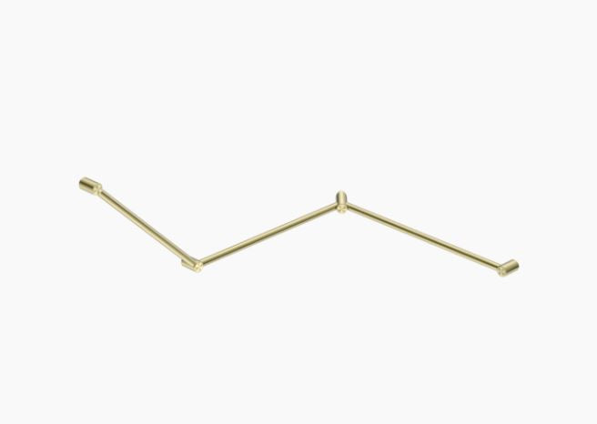 Nero Mecca Care 32mm DDA Grab Rail Set 45 Degree Continuous 750X965X1025mm
