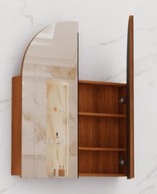 Fifth Avenue Arka Shaving Cabinet- Walnut