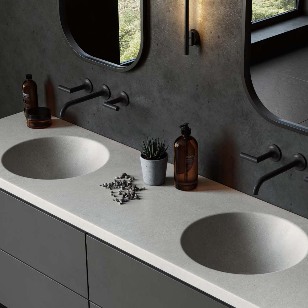 Concrete Studio Boya – Concrete Vanity Top -1500mm Length/ 80mm Thickness