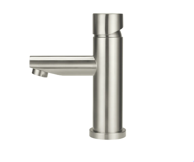 Meir Round Pinless Basin Mixer Brushed Nickel