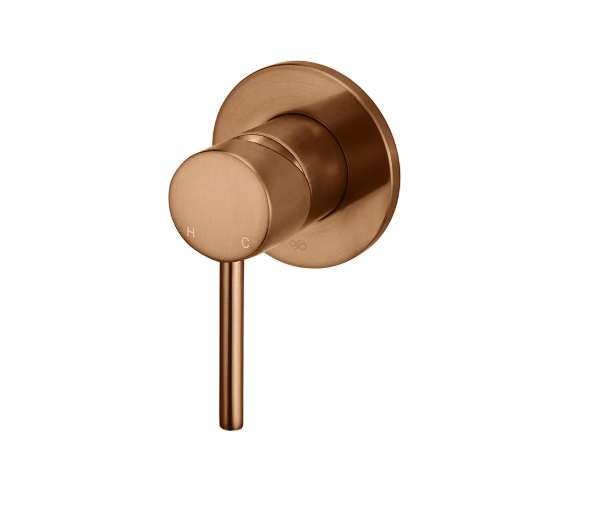 Meir Round Wall Mixer Trim Kit (In-wall body not included) Lustre Bronze