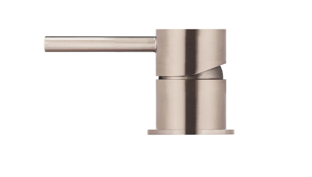 Meir Round Deck Mounted Mixer Champagne