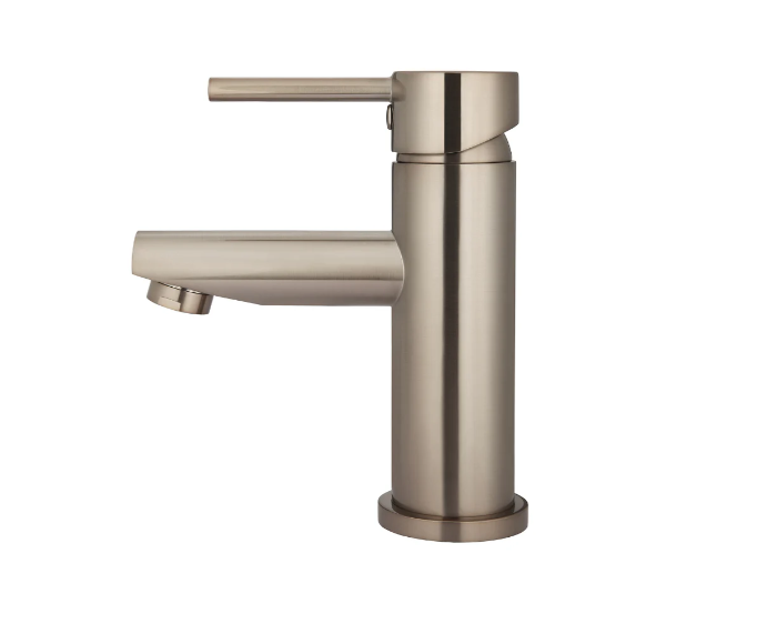 Meir Round Basin Mixer - Champagne