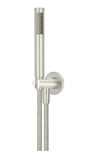 Meir Round Hand Shower on Fixed Bracket Brushed Nickel