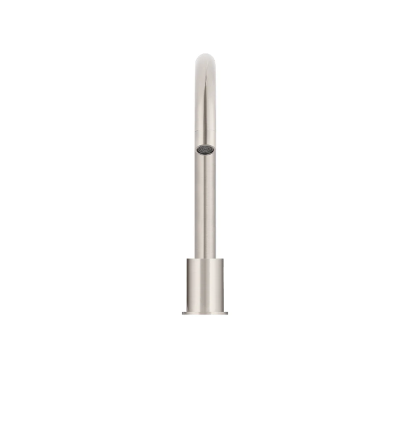 Meir Round Hob Mounted Swivel Spout Brushed Nickel