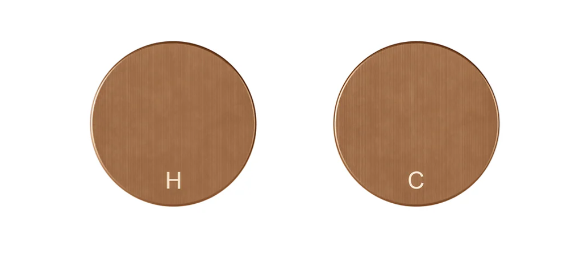 Meir Circular Wall Taps Lustre Bronze