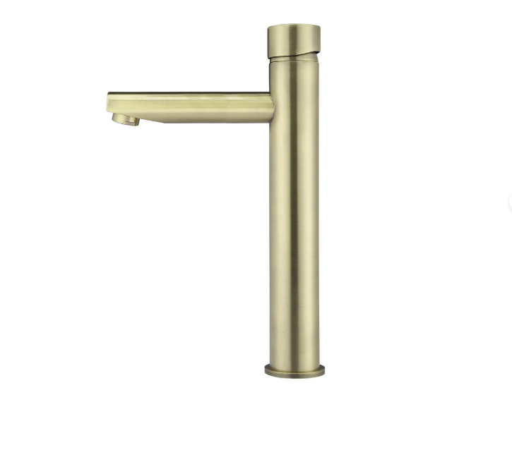 Meir Round Pinless Tall Basin Mixer Tiger Bronze