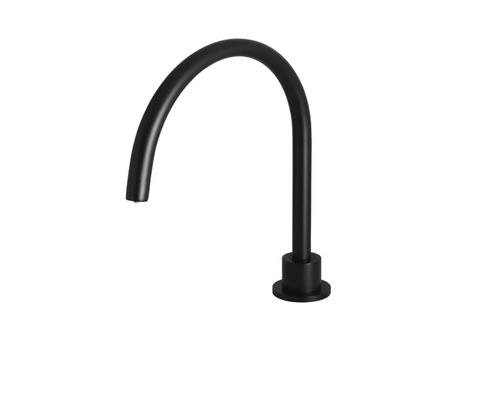 Meir Round High-Rise Swivel Hob Spout - Matte Black