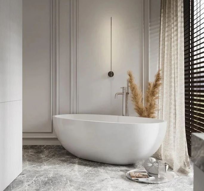 Cassa Design 1300mm Egg Shape Freestanding Bath
