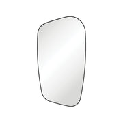 Capriccio Matte Black Asymmetrical Framed Mirror