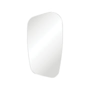 Capriccio Matte White Asymmetrical Framed Mirror