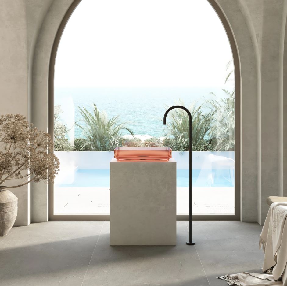 Cassa Design Wow Rectangular Translucency Resin Stone Basin