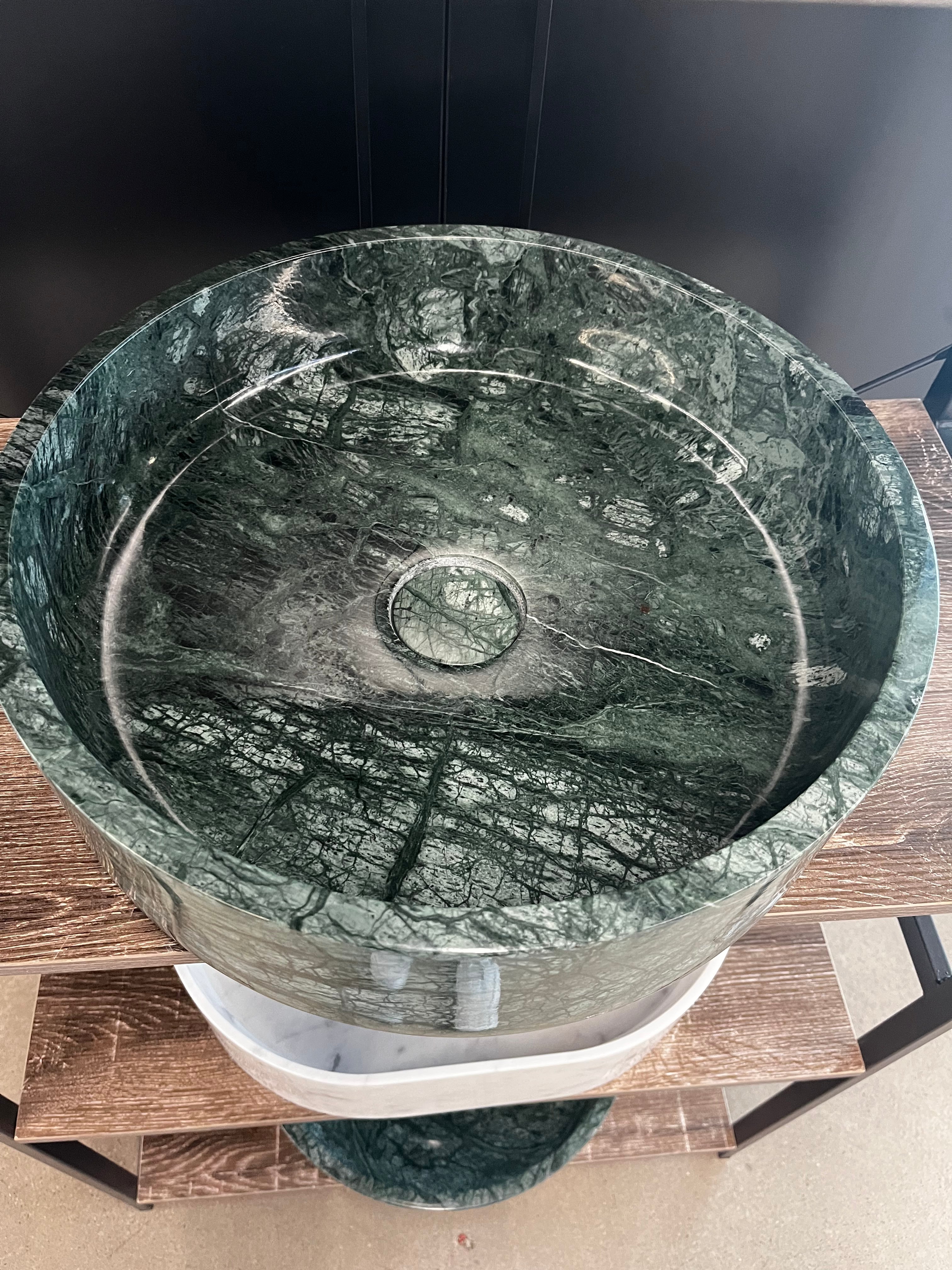 Zen Jade Green Marble Basin